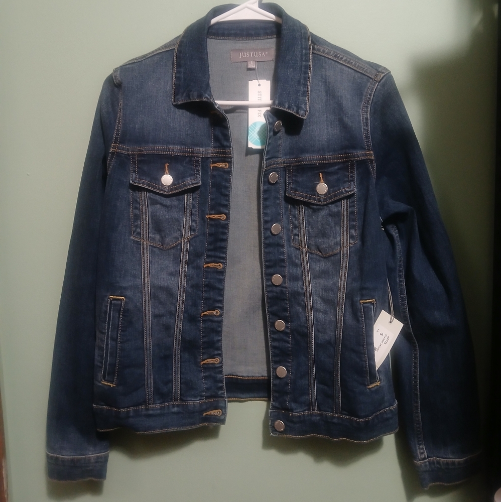NWT JUST USA Denim Jacket